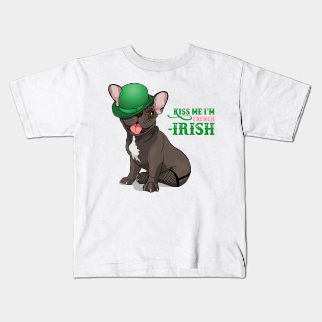 Kiss me I'm French-Irish Kids T-Shirt by TeasandMore